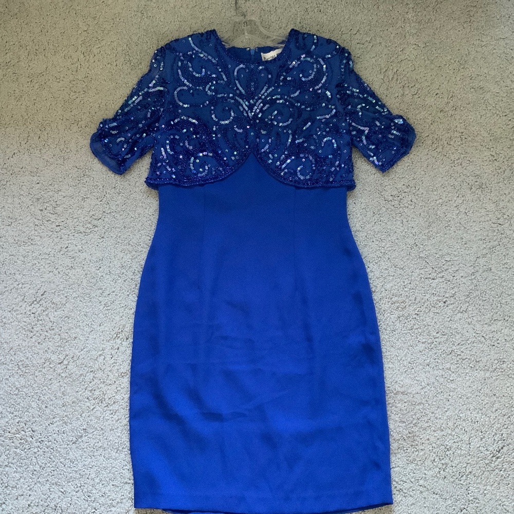 Blue Sequined dress